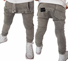 Spodnie Despacito dekatyzowane back pocket szare