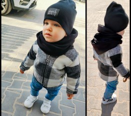 Bluzo-Kurtka w kratę Royal Kids Black