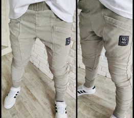 Spodnie joggery dekatyzowane mint NUNU