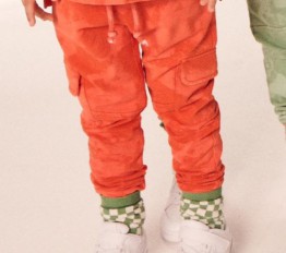 Spodnie Despacito dekatyzowane batik orange