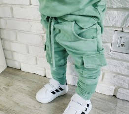 Spodnie Despacito dekatyzowane batik green