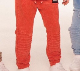 Spodnie Despacito dekatyzowane vintage orange