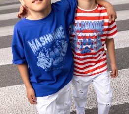 MashMnie spodnie boyfriend unisex białe