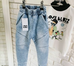 Spodnie jeansowe LOOSE BLUZZ niebieskie