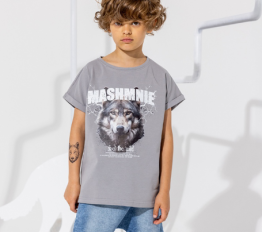 MashMnie Feel The Wild Drop 2 T-Shirt szary