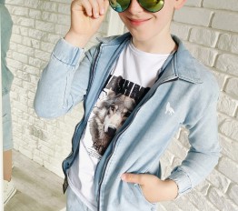 MashMnie Feel The Wild Drop 2 kurtka Wolf niebieska