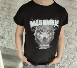 MashMnie Feel The Wild Drop 2 T-Shirt czarny