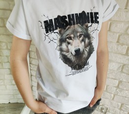 MashMnie Feel The Wild Drop 2 T-Shirt biały