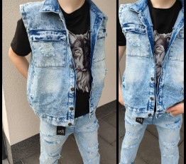 MashMnie Feel The Wild Drop 2 kamizelka jasno niebieska