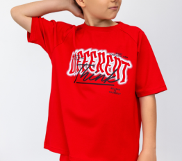 All For Kids T-Shirt Different czerwony