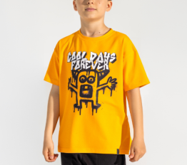 All For Kids T-Shirt Cool Days Forever pomarańczowy