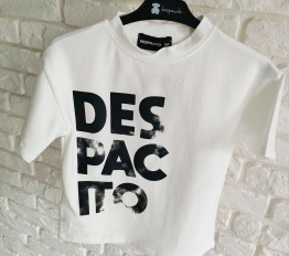 T-Shirt Despacito logo śmietanka