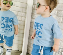 T-Shirt Despacito logo baby blue