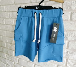 Szorty Despacito bawełniane cargo ocean blue