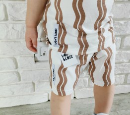 Spodenki LOOSE BLUZZ fale beżowe