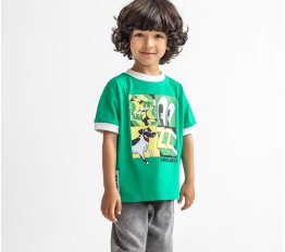 T-Shirt LOOSE BLUZZ zielony