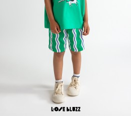 Spodenki LOOSE BLUZZ fale zielone