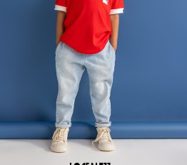 Spodnie LOOSE BLUZZ jeansowe niebieskie