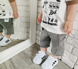Spodenki LOOSE BLUZZ jeansowe grafitowe