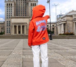 MashMnie Feel The Wild Drop 3 bluza czerwono-pomarańczowa