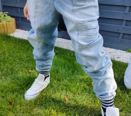 MashMnie Feel The Wild Drop 3 Spodnie jeansowe niebieskie