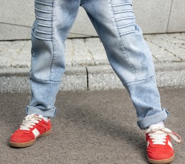 MashMnie Feel The Wild Drop 3 Spodnie jeansowe niebieskie