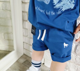 MashMnie Feel The Wild Drop 3 Spodenki Wolf niebieskie