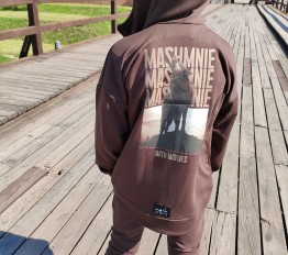 MashMnie With Wolves Bluza Rozpinana Brązowa
