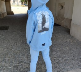 MashMnie With Wolves Bluza Rozpinana Niebieska