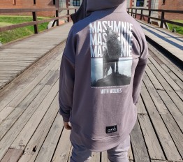 MashMnie With Wolves Bluza Rozpinana Szara