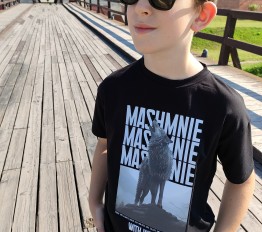 MashMnie With Wolves T-Shirt Czarny