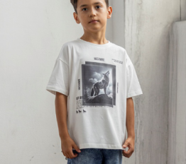 MashMnie With Wolves T-Shirt Wolf Śmietankowy