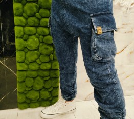 Spodnie bojówki dekatyzowane Mimi navy blue