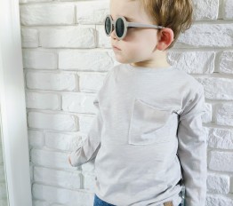 Bluzka longsleeve Basic beżowa MIMI