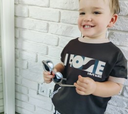 T-Shirt LOOSE BLUZZ Brązowy