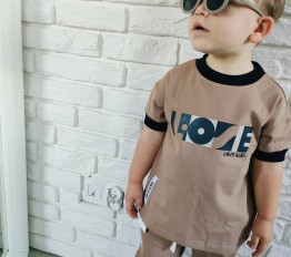 T-Shirt LOOSE BLUZZ Toffi Granatowy