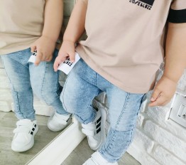 Spodnie LOOSE BLUZZ jeansowe niebieskie