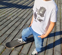 MashMnie With Wolves Drop 2 T-Shirt biały