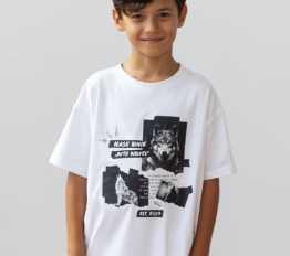 MashMnie With Wolves Drop 2 T-Shirt biały