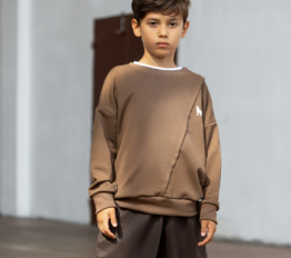 MashMnie With Wolves Drop 2 Bluza Wolf brązowa
