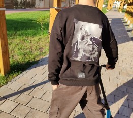 MashMnie With Wolves Drop 2 Bluza Wolf czarna