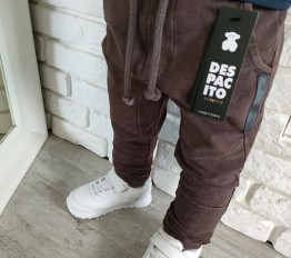 Spodnie dekatyzowane Despacito ze wstawkami czekolada