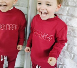 Bluza Despacito bawełniana fluffy rubinowa czerwień