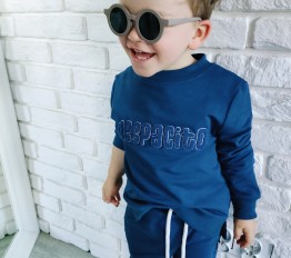 Bluza Despacito bawełniana fluffy indigo