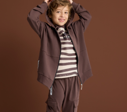 Bluza LOOSE BLUZZ Rozpinana Brązowa