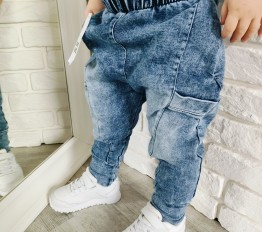 Spodnie LOOSE BLUZZ jeans niebieskie