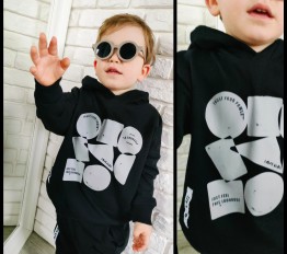 Bluza LOOSE BLUZZ z kapturem czarna