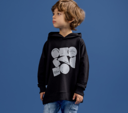 Bluza LOOSE BLUZZ z kapturem czarna