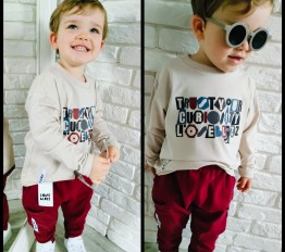 Longsleeve LOOSE BLUZZ beżowy