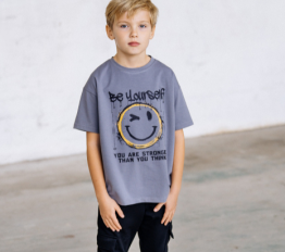 All For Kids T-Shirt szary 